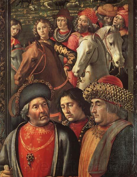 Domenicho Ghirlandaio Details of Anbetung der Konige Spain oil painting art